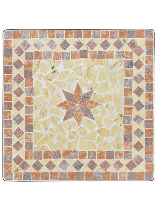 MOSAIIKPLAADIGA BISTROOLAUD, TERRAKOTA, 60X60X74 CM KERAAMILINE