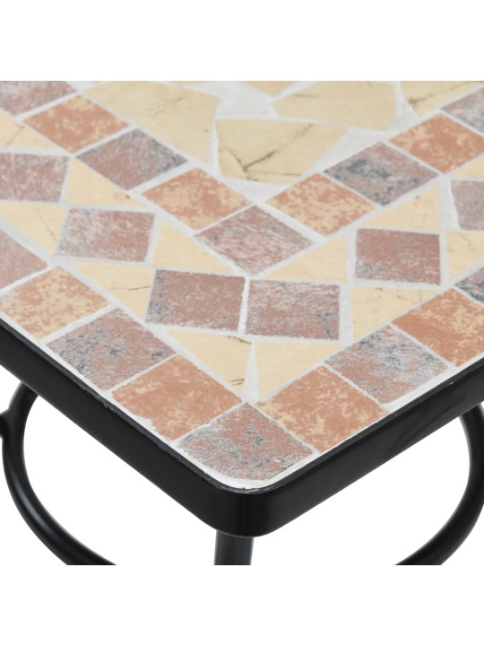 MOSAIIKPLAADIGA BISTROOLAUD, TERRAKOTA, 60X60X74 CM KERAAMILINE