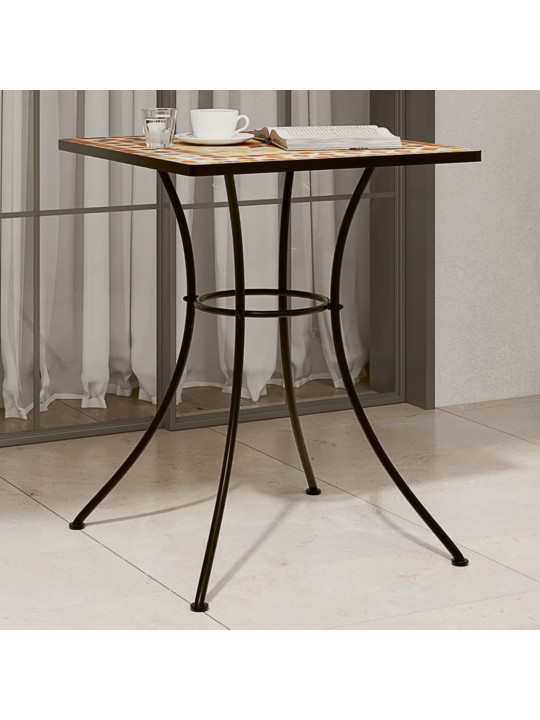 MOSAIIKPLAADIGA BISTROOLAUD, TERRAKOTA, 60X60X74 CM KERAAMILINE