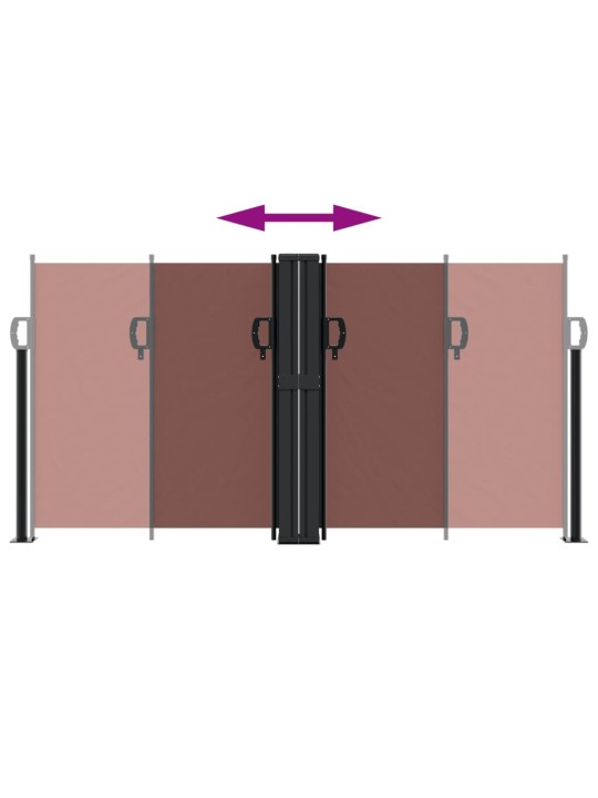 Lahtitõmmatav külgsein, pruun, 120 x 600 cm