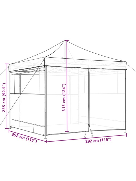 KOKKUPANDAV POP-UP PEOTELK 4 KÜLGSEINAGA, ORANŽ