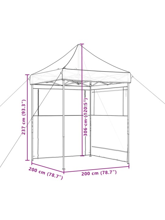 KOKKUPANDAV POP-UP PEOTELK 2 KÜLGSEINAGA, PRUUNIKASHALL