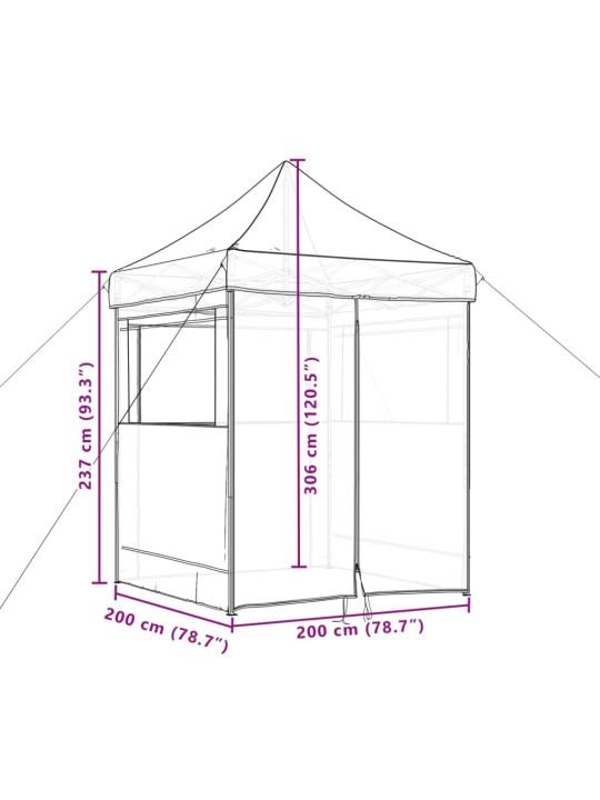 Kokkupandav pop-up peotelk 4 külgseinaga, beež