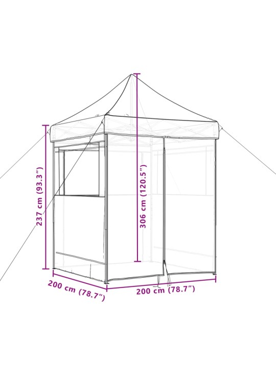 KOKKUPANDAV POP-UP PEOTELK 4 KÜLGSEINAGA, PRUUN