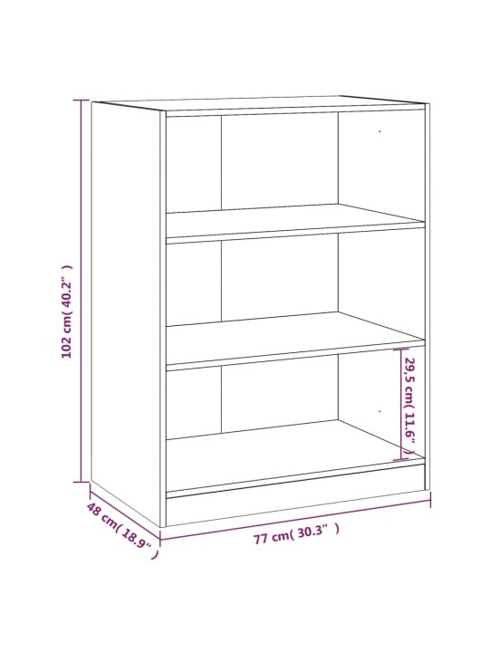 Riidekapp, must, 77 x 48 x 102 cm, tehispuit