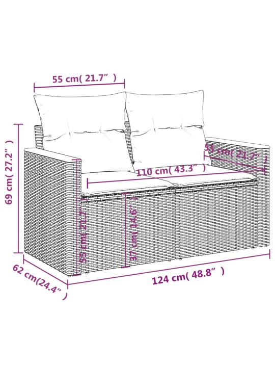 4-OSALINE AIADIIVANI KOMPLEKT PATJADEGA, MUST, POLÜROTANG