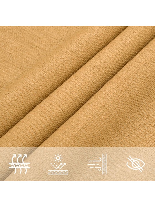 PÄIKESEPURI 160 G/M² RISTKÜLIK, LIIV 2,5X3,5 M HDPE