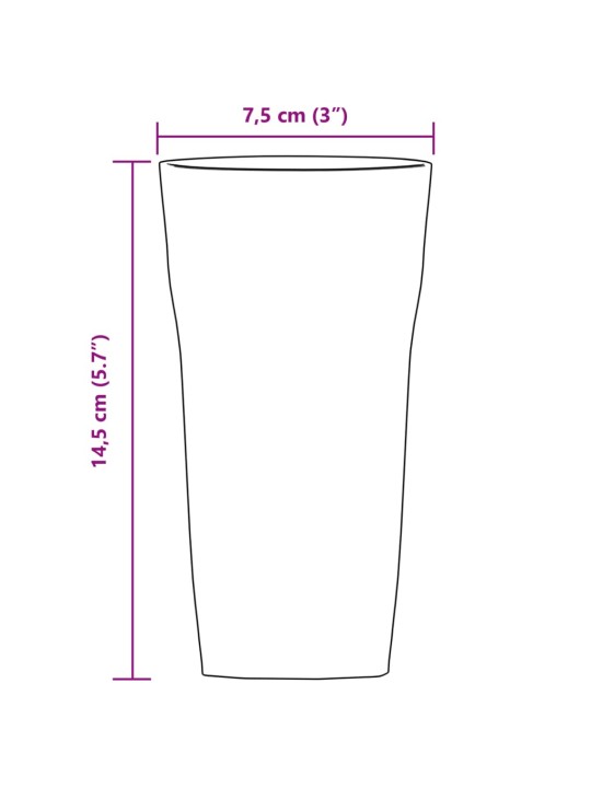 Õlleklaasid 6 tk, 310 ml