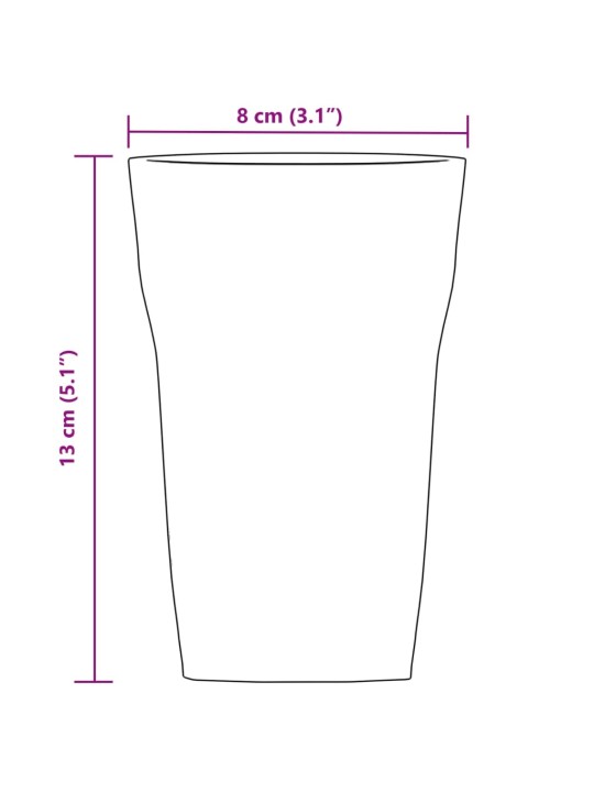 Õlleklaasid 6 tk, 415 ml