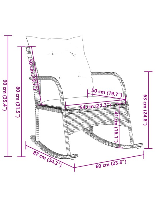 Aia kiiktool patjadega, hall, polürotang