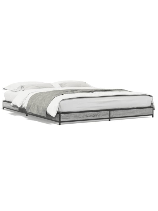 VOODIRAAM, HALL SONOMA TAMM, 140 X 190 CM, TEHISPUIT JA METALL