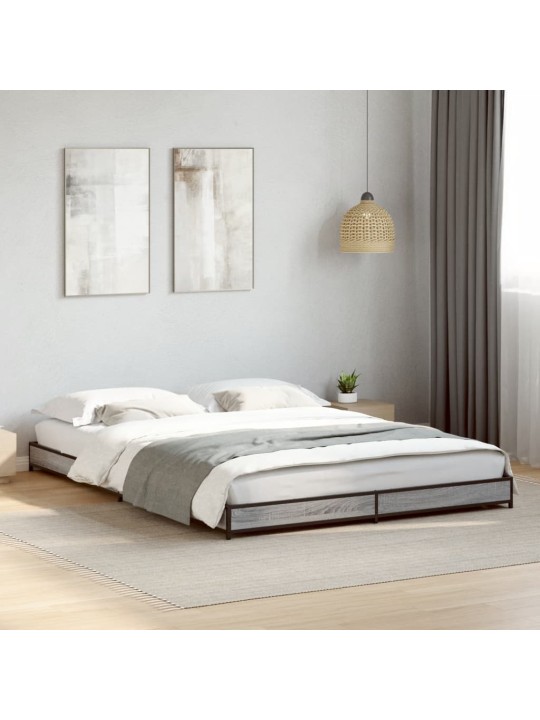 VOODIRAAM, HALL SONOMA TAMM, 140 X 190 CM, TEHISPUIT JA METALL
