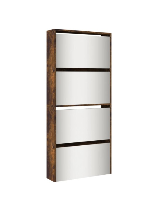 4 sahtliga kingakapp, peegliga, suitsutatud tamm, 63x17x134 cm