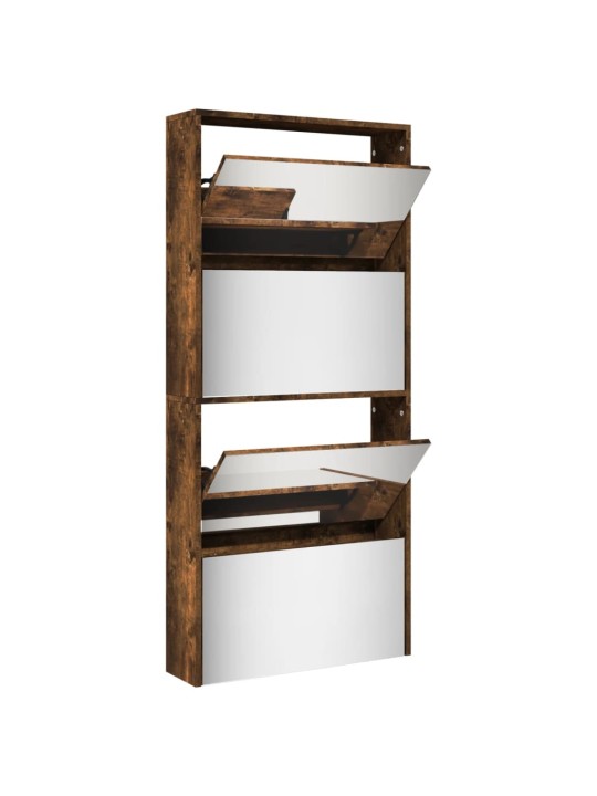 4 sahtliga kingakapp, peegliga, suitsutatud tamm, 63x17x134 cm