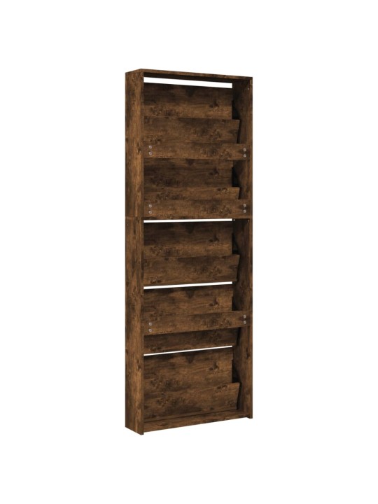 5 sahtliga kingakapp peegliga, suitsutatud tamm, 63x17x169,5 cm