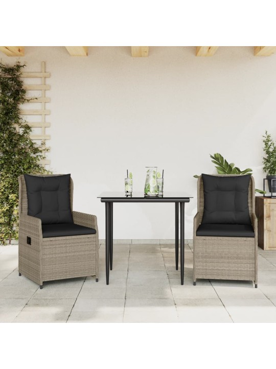 3-OSALINE AIAMÖÖBLI KOMPLEKT PATJADEGA, HELEHALL, POLÜROTANG