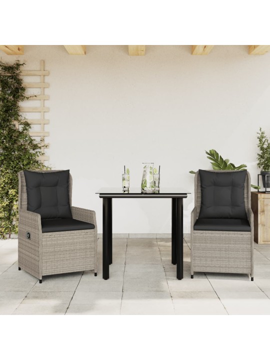 3-OSALINE AIAMÖÖBLI KOMPLEKT PATJADEGA, HELEHALL, POLÜROTANG
