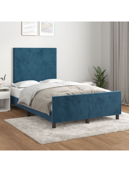 VOODIRAAM ILMA MADRATSIGA TUMESININE 120X190 CM SAMET
