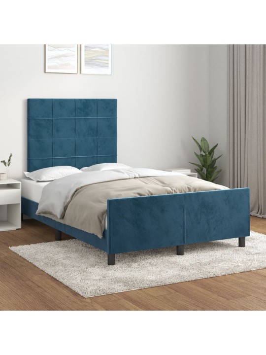 VOODIRAAM ILMA MADRATSIGA TUMESININE 120X190 CM SAMET