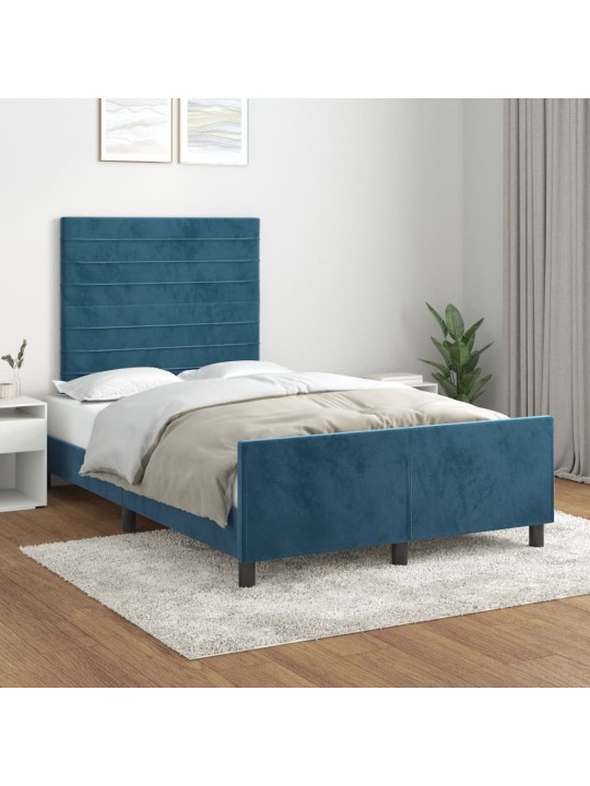 VOODIRAAM ILMA MADRATSIGA TUMESININE 120X190 CM SAMET