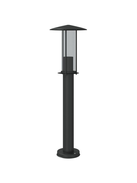 Õue lambipost, must, 60 cm, roostevaba teras