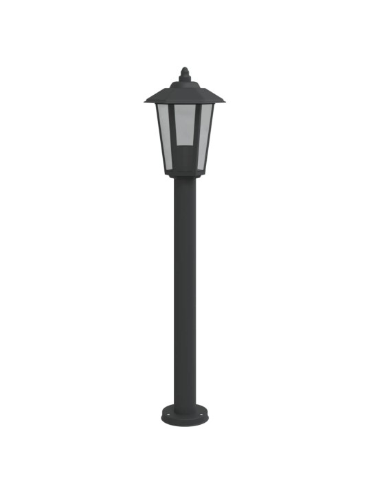 Õue lambipost, must, 80 cm, roostevaba teras