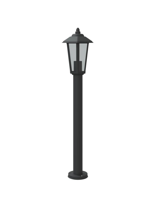 Õue lambipost, must, 80 cm, roostevaba teras