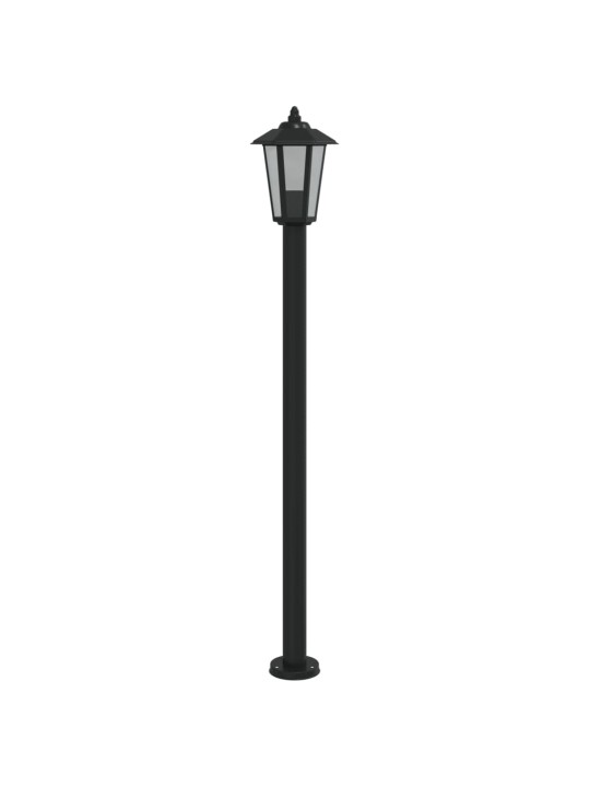 Õue lambipost, must, 120 cm, roostevaba teras