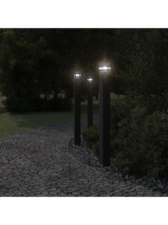 Aia lambipost, must, 110 cm, alumiinium