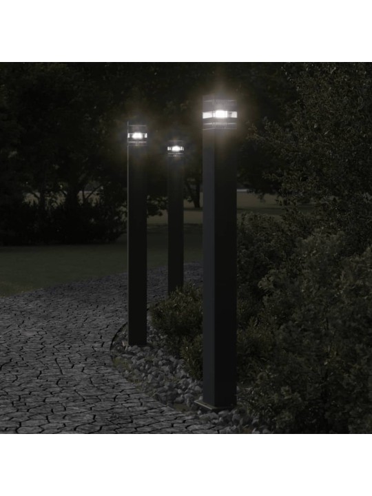 Aia lambipost, must, 110 cm, alumiinium