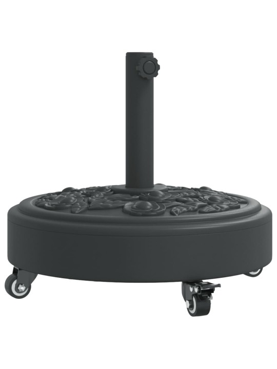 RATASTEGA PÄIKESEVARJU ALUS, Ø38/48 MM POSTILE, 27 KG ÜMMARGUNE