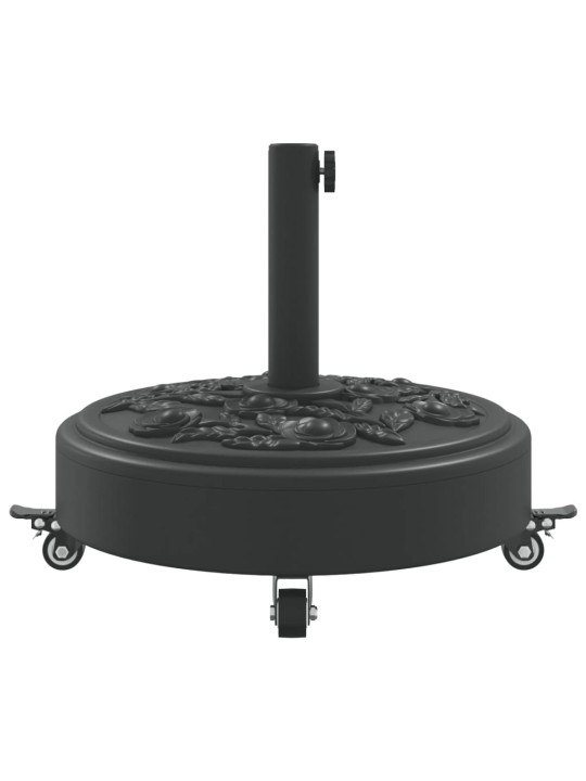 RATASTEGA PÄIKESEVARJU ALUS, Ø38/48 MM POSTILE, 27 KG ÜMMARGUNE