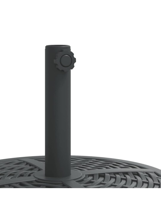 RATASTEGA PÄIKESEVARJU ALUS, Ø38/48 MM POSTILE, 27 KG ÜMMARGUNE