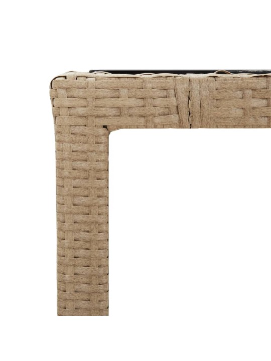 3-osaline bistrookomplekt patjadega, beež, polürotang