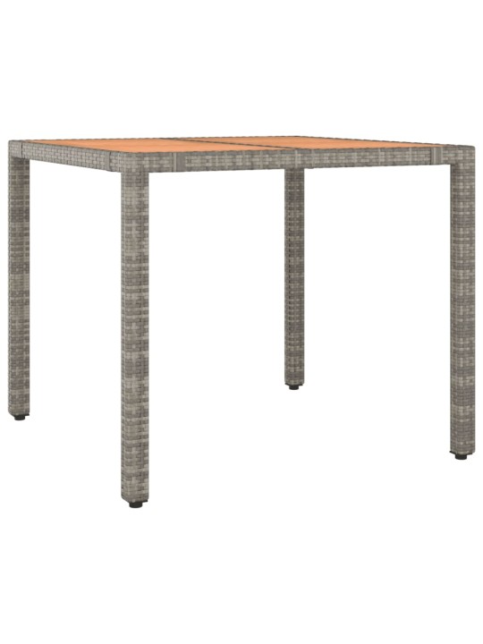 3-osaline bistrookomplekt istmepatjadega, hall, polürotang