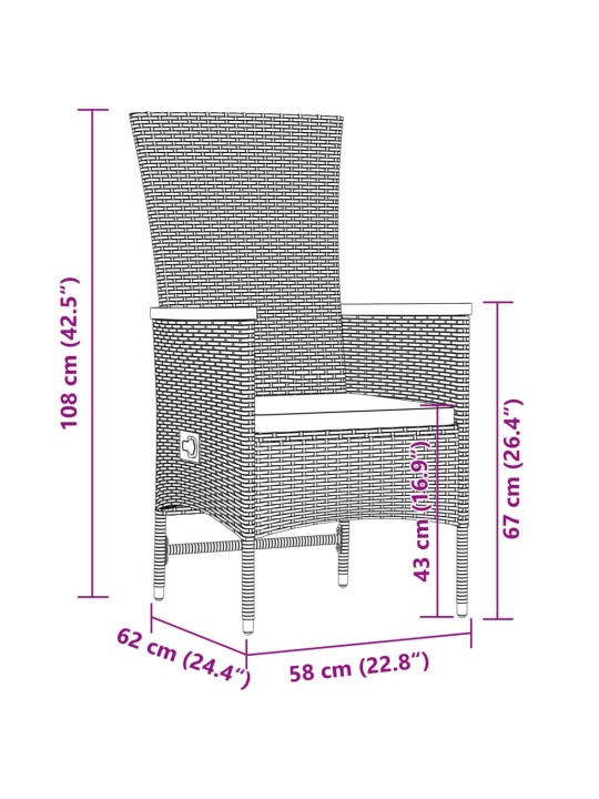 9-OSALINE AIAMÖÖBLI KOMPLEKT PATJADEGA, HALL, POLÜROTANG