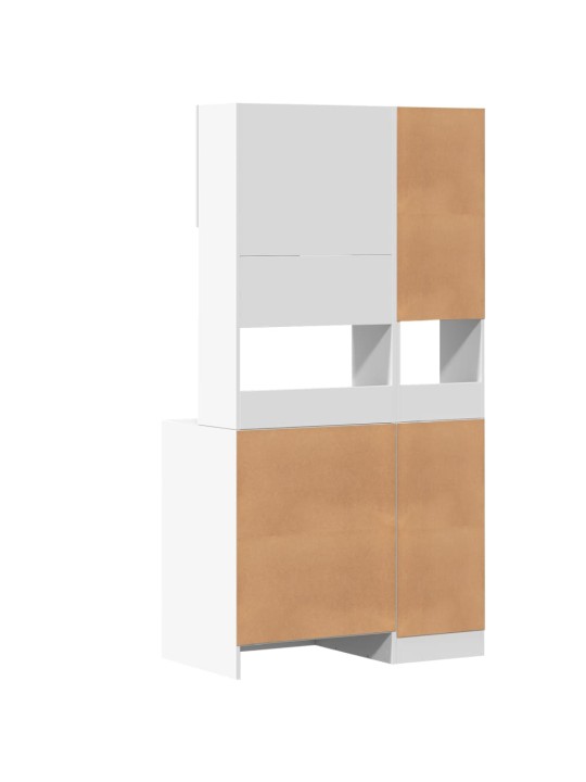 KÖÖGIKAPP, VALGE, 95 X 50 X 180 CM, TEHISPUIT