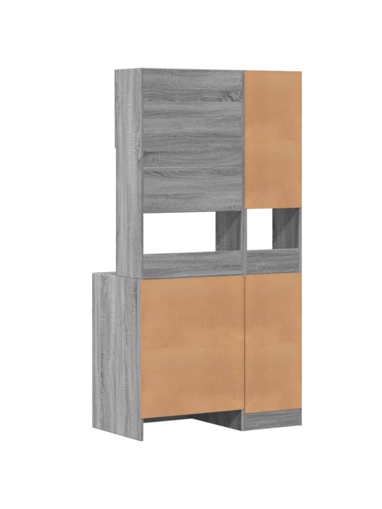 KÖÖGIKAPP, HALL SONOMA TAMM, 95 X 50 X 180 CM, TEHISPUIT