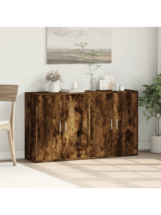 PUHVETKAPID 2 TK, SUITSUTATUD TAMM, 60 X 31 X 70 CM, TEHISPUIT