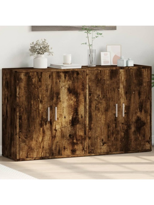 PUHVETKAPID 2 TK, SUITSUTATUD TAMM, 60 X 31 X 70 CM, TEHISPUIT