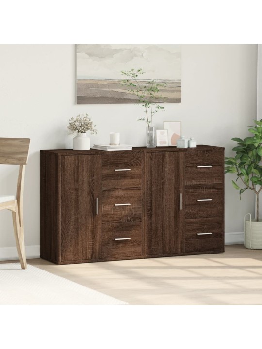 PUHVETKAPID 2 TK, PRUUN TAMM, 60 X 31 X 70 CM, TEHISPUIT
