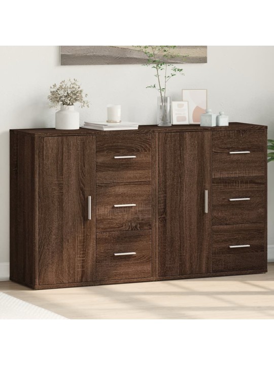 PUHVETKAPID 2 TK, PRUUN TAMM, 60 X 31 X 70 CM, TEHISPUIT