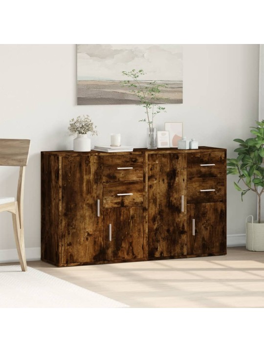 PUHVETKAPID 2 TK, SUITSUTATUD TAMM, 60 X 31 X 70 CM, TEHISPUIT