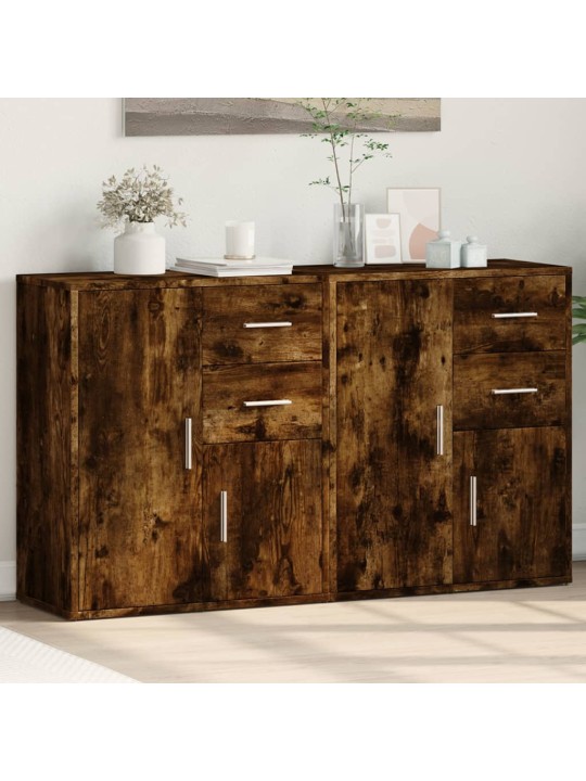 PUHVETKAPID 2 TK, SUITSUTATUD TAMM, 60 X 31 X 70 CM, TEHISPUIT
