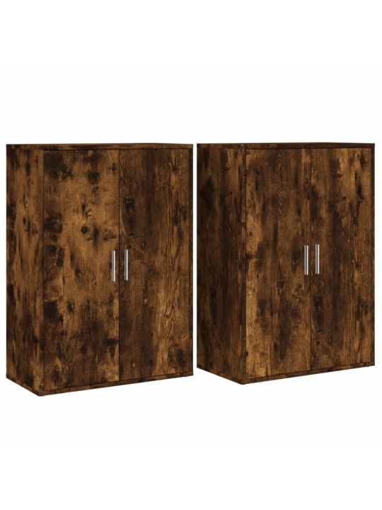 PUHVETKAPID 2 TK, SUITSUTATUD TAMM, 60 X 31 X 84 CM, TEHISPUIT