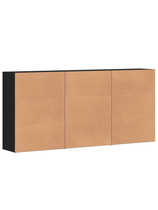 PUHVETKAPID 3 TK, MUST, 60 X 31 X 84 CM, TEHISPUIT