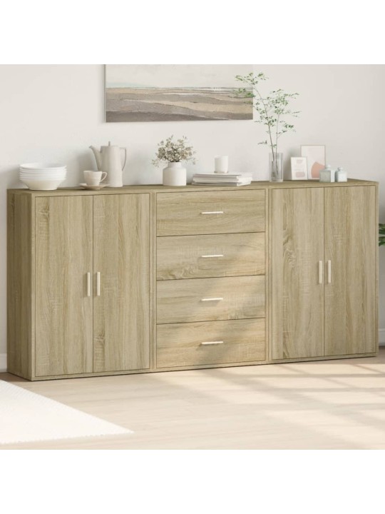 PUHVETKAPID 3 TK, SONOMA TAMM, 60 X 31 X 84 CM, TEHISPUIT