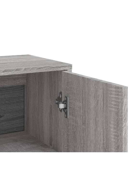 Puhvetkapid 3 tk, hall sonoma tamm, 60 x 31 x 84 cm, tehispuit