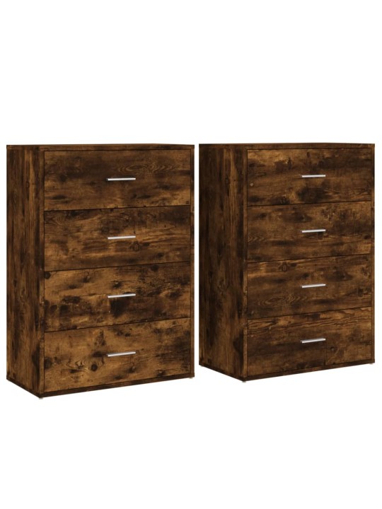 PUHVETKAPID 2 TK, SUITSUTATUD TAMM, 60 X 31 X 84 CM, TEHISPUIT