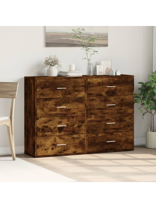 PUHVETKAPID 2 TK, SUITSUTATUD TAMM, 60 X 31 X 84 CM, TEHISPUIT